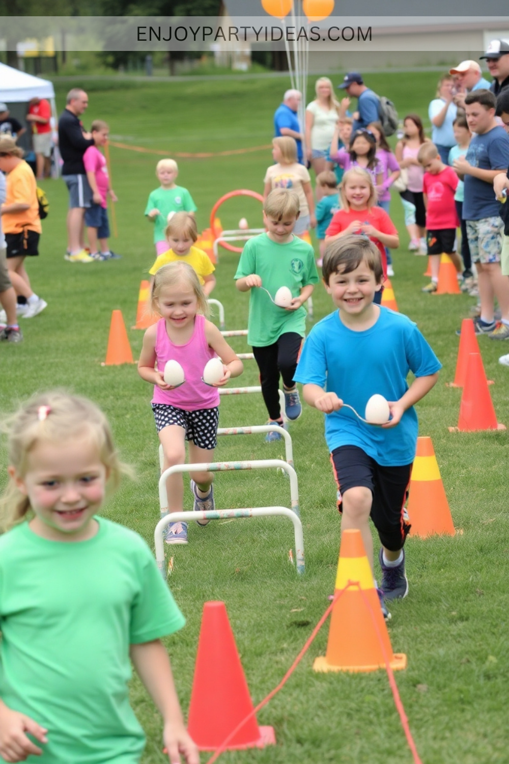 Egg-and-Spoon Obstacle Race