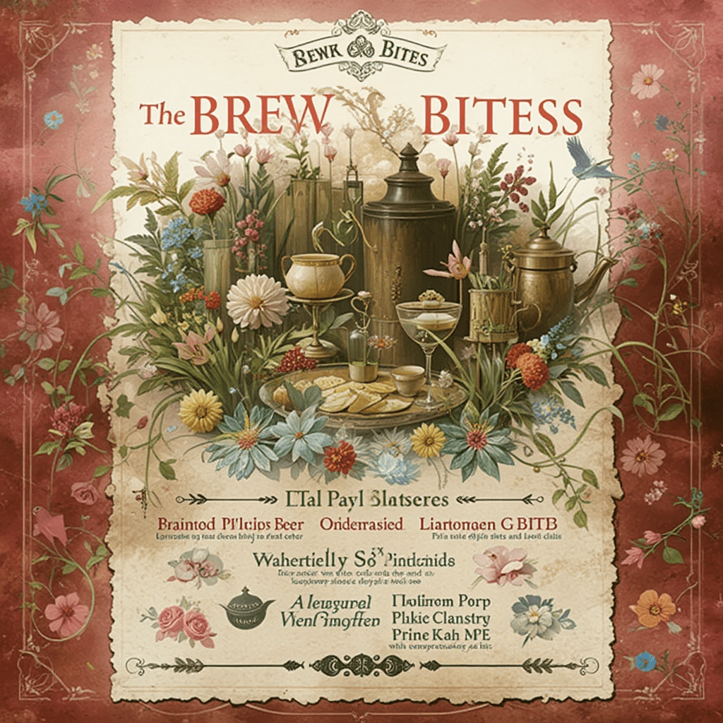 The Brews and Bites — Tea Party Menu