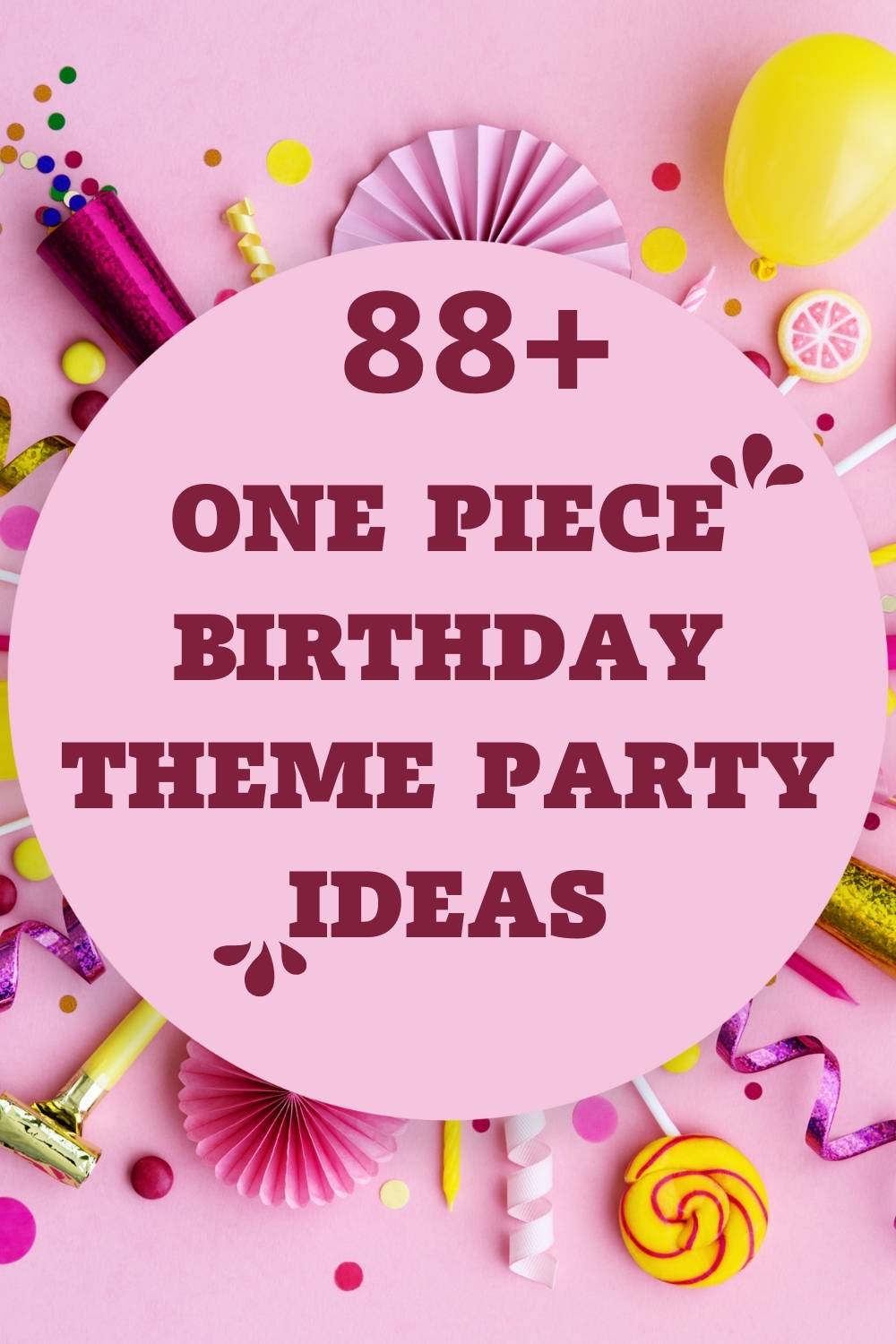 One Piece birthday Theme Party Ideas