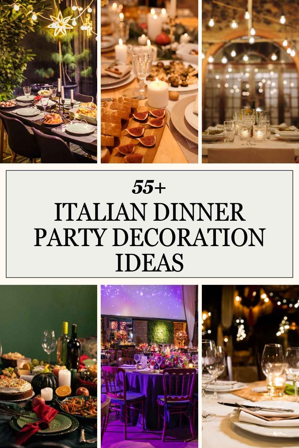 Italian Dinner Party Decorations