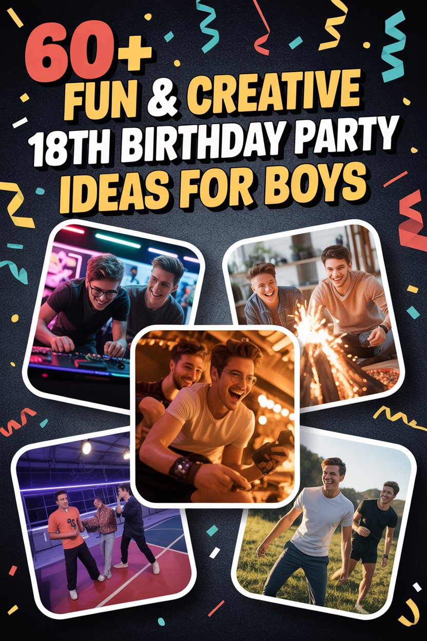 60+ Fun & Creative 18th Birthday Party Ideas for Boys