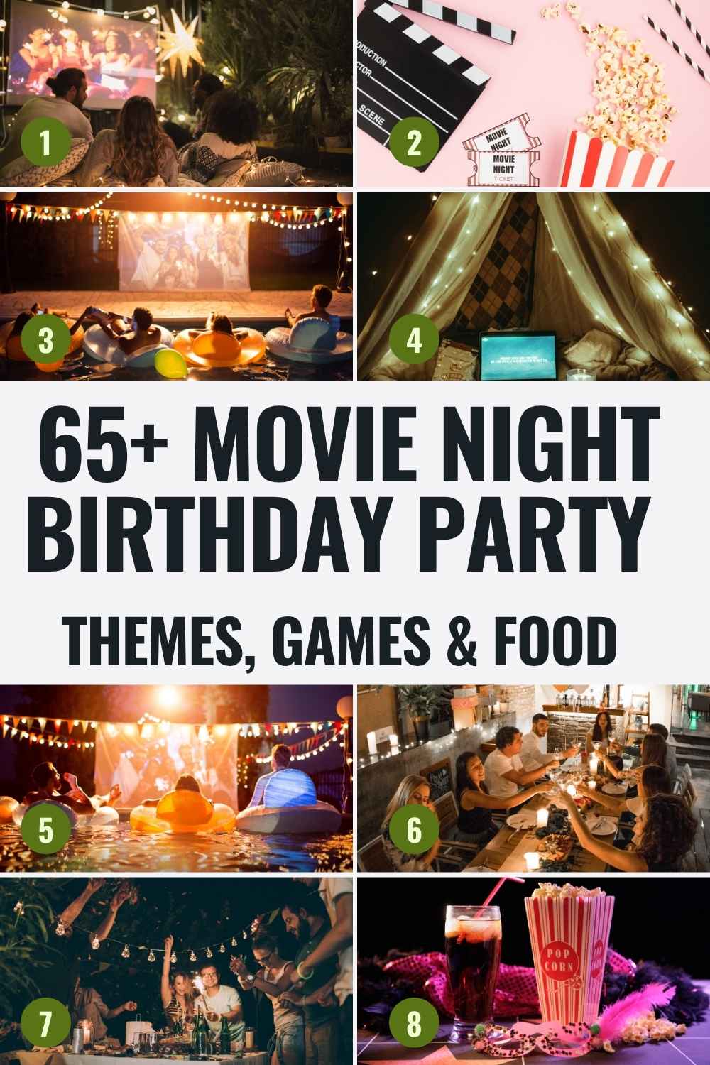 65+ Movie Night Birthday Party