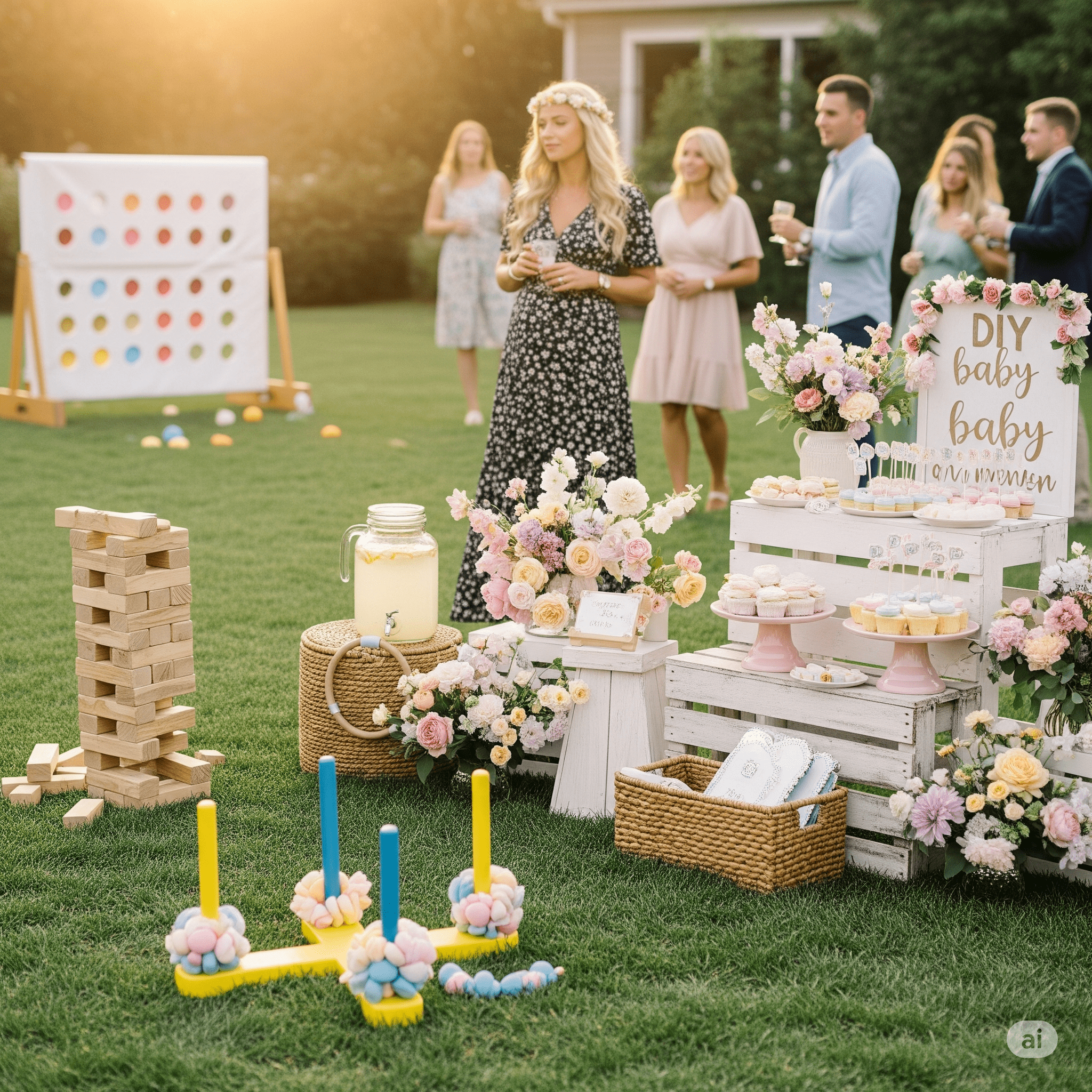 Garden Party Baby Shower Ideas Games & Guest Activities