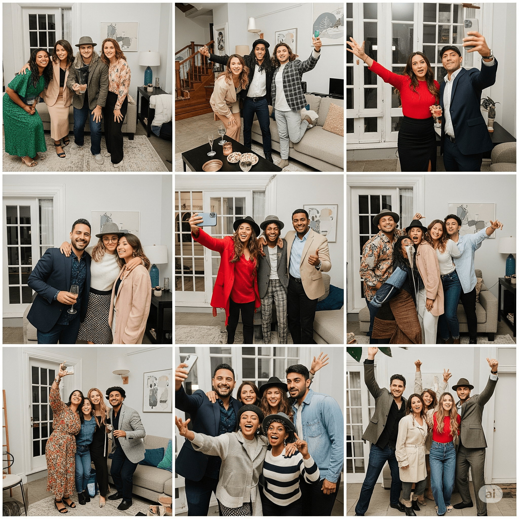 House Party Snaps Instagramable Poses