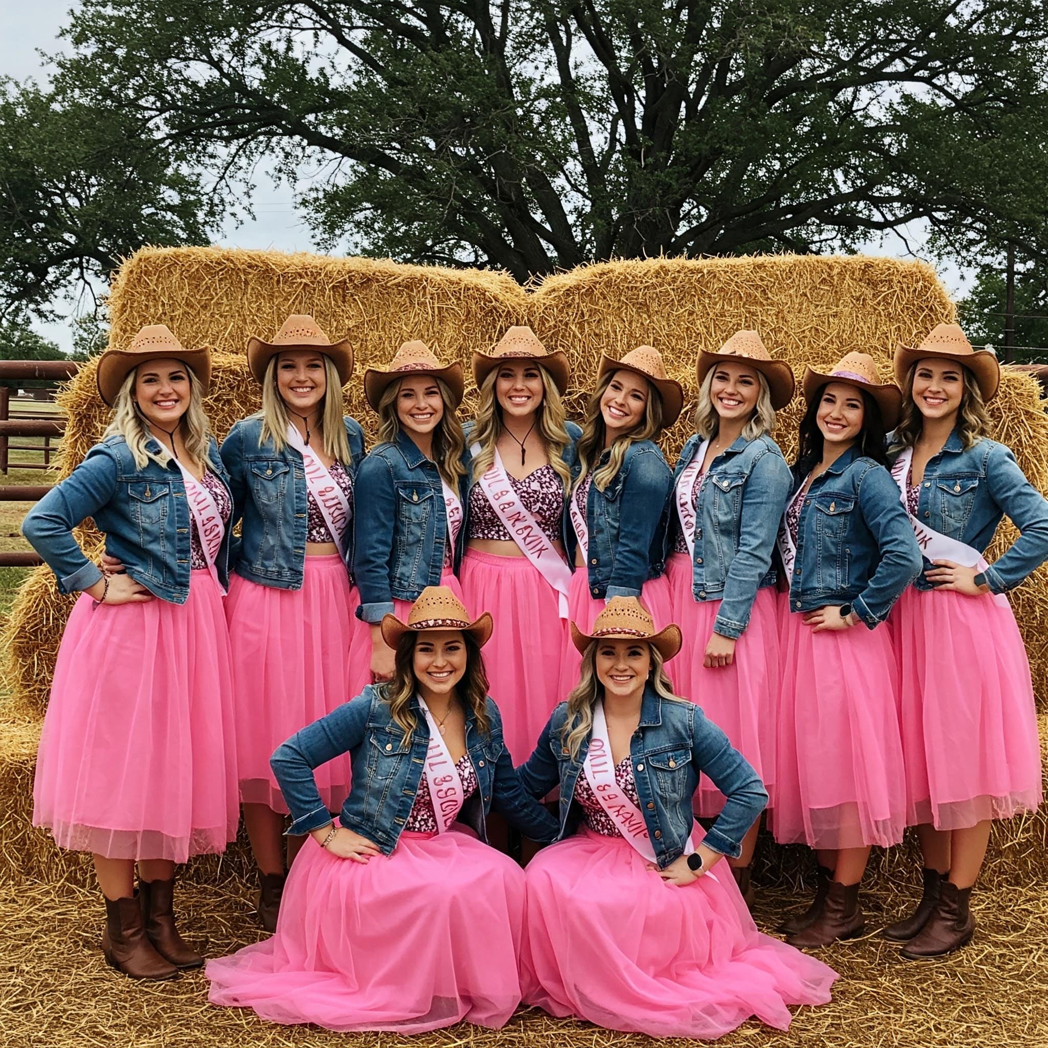 Pink Tulle Skirts & Denim Jackets