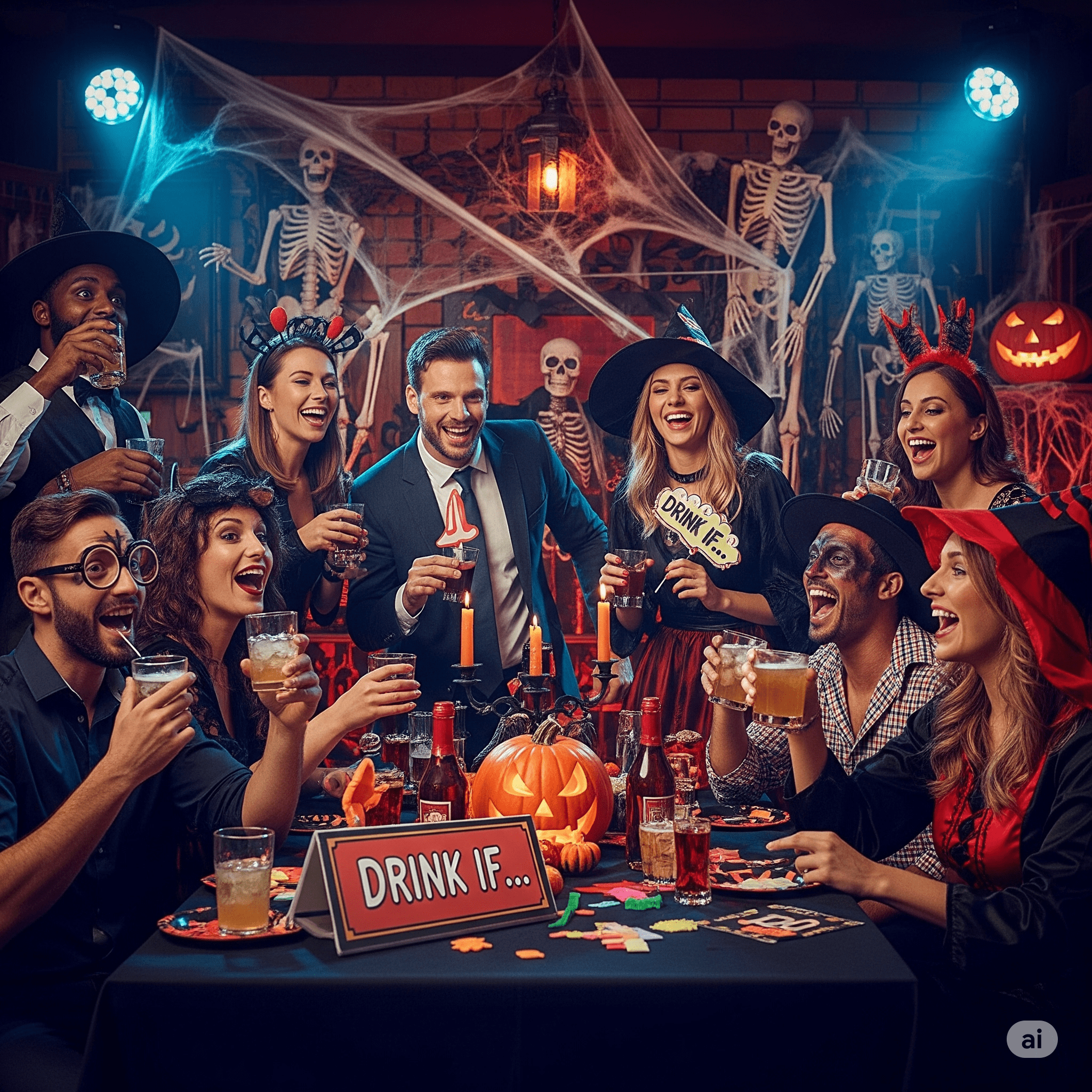 Boozy & Bold Halloween Party Games for Adults