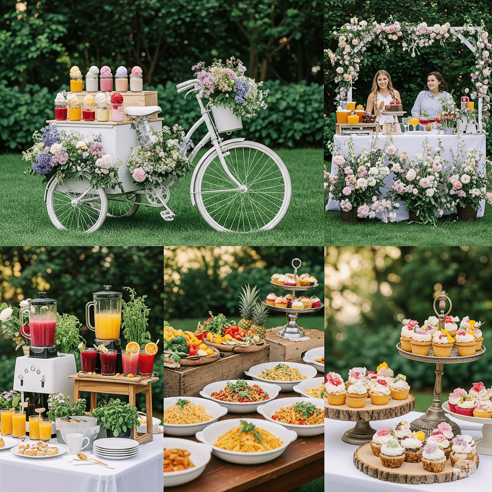 Garden-Theme Food & Drink Stations.