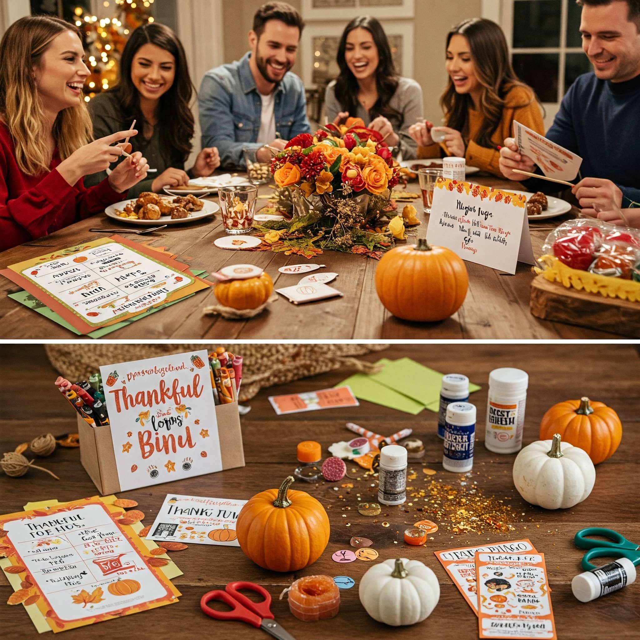 Friendsgiving Dinner Party Games Bonus: DIY Station Games 