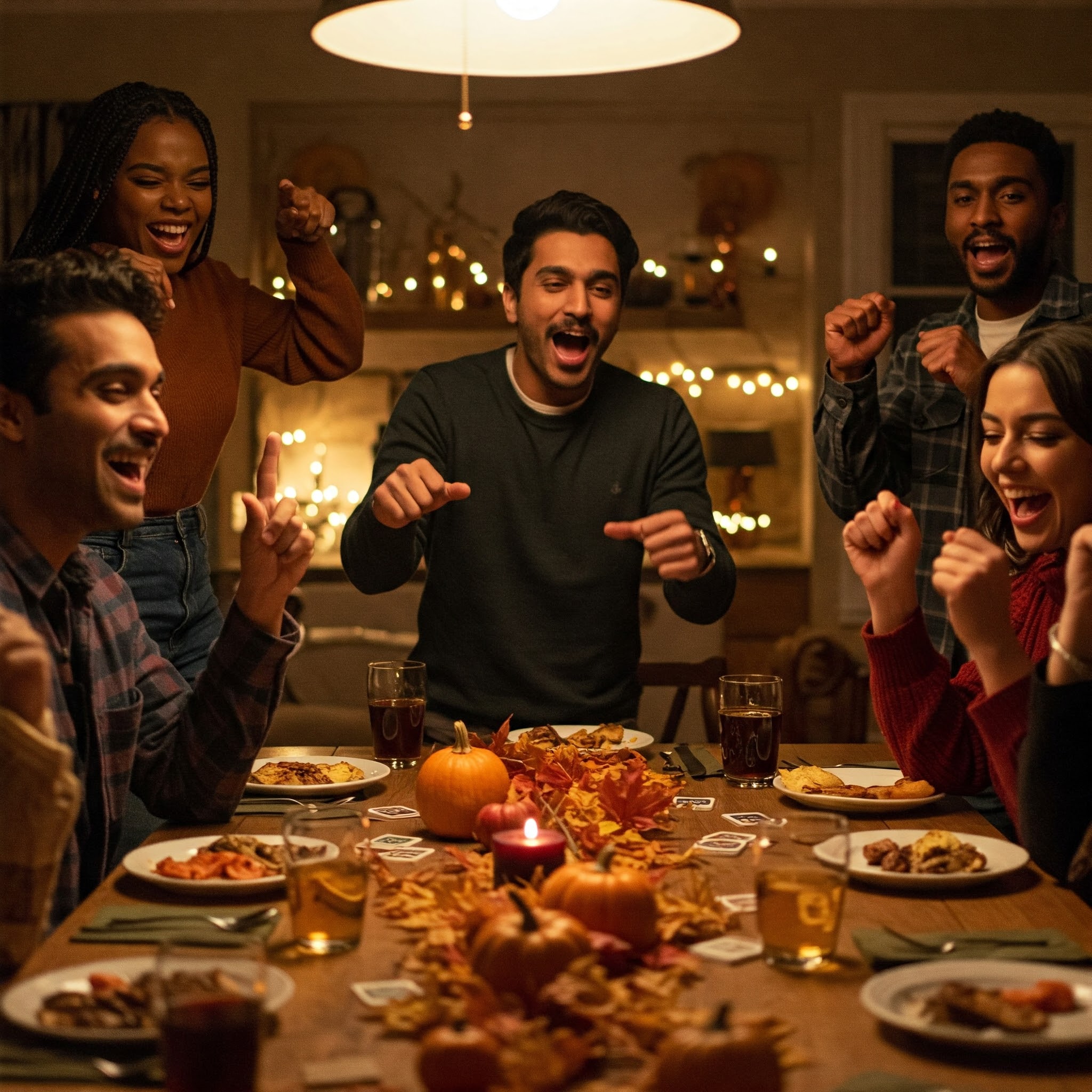 Friendsgiving Dinner Party Games Cozy Games 