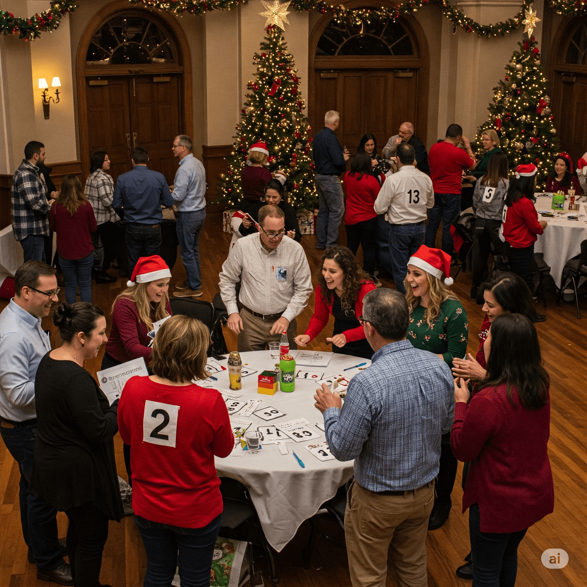 Brainy and Team-Building Christmas Party Games For Adults