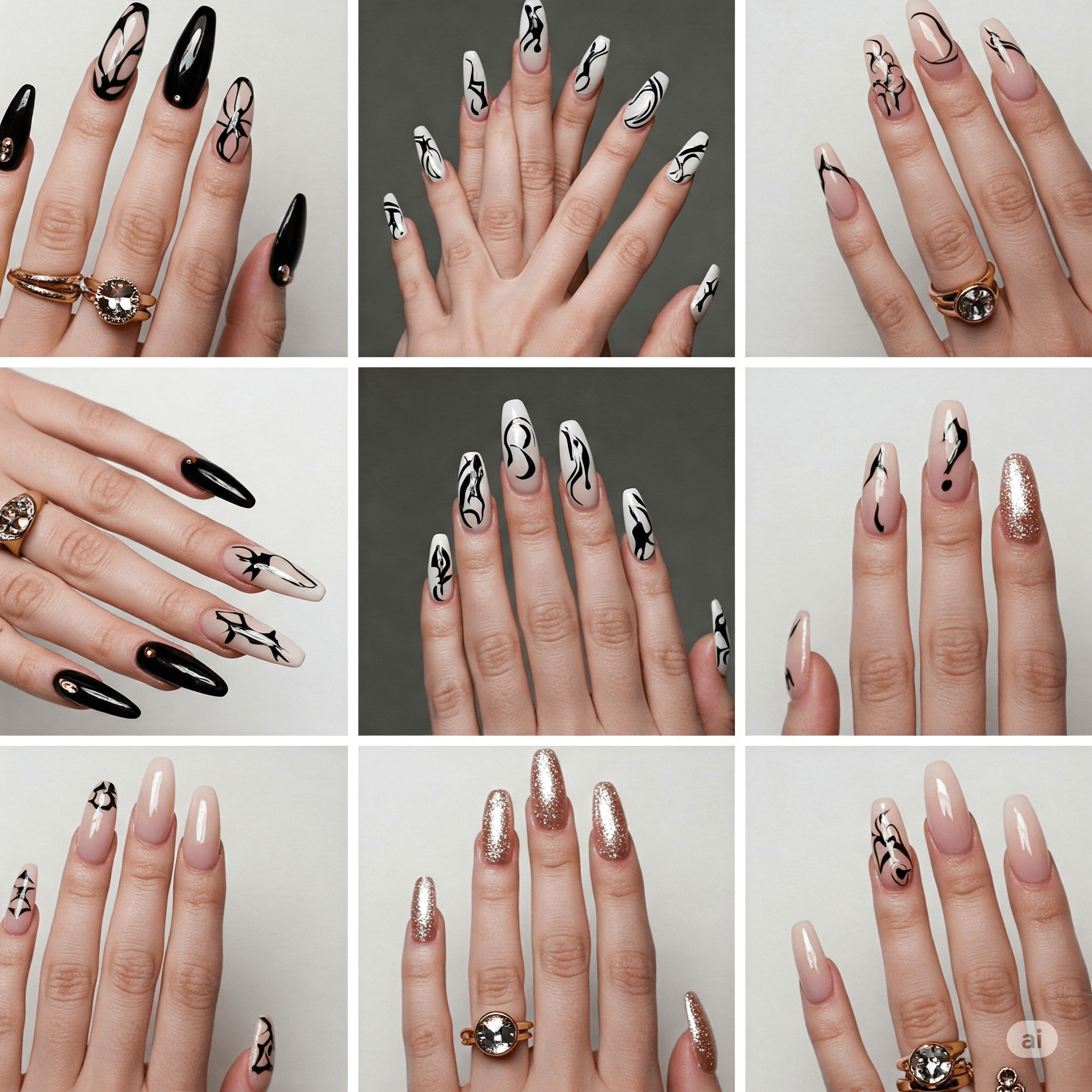 Unique and Bold Nail Shapes
