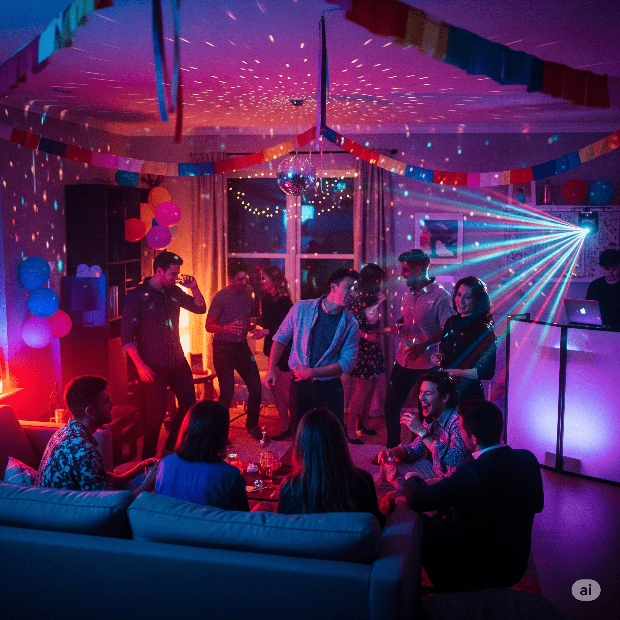 House Party Aesthetic Lighting & Mood Magic