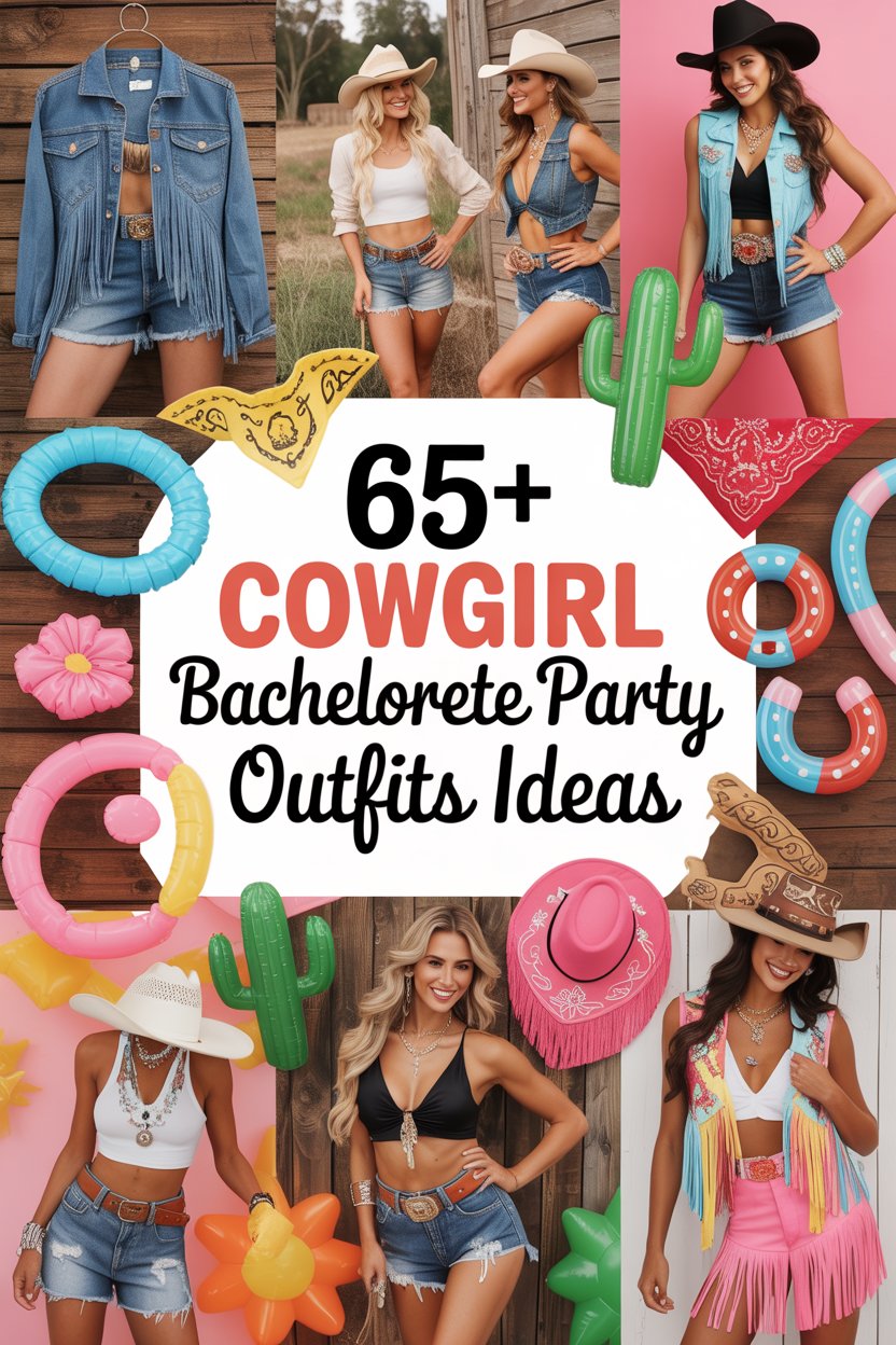 Trendy & Fun Cowgirl Bachelorette Party Outfits 