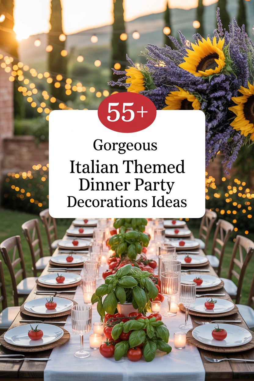 Italian Themed Dinner Party Decorations