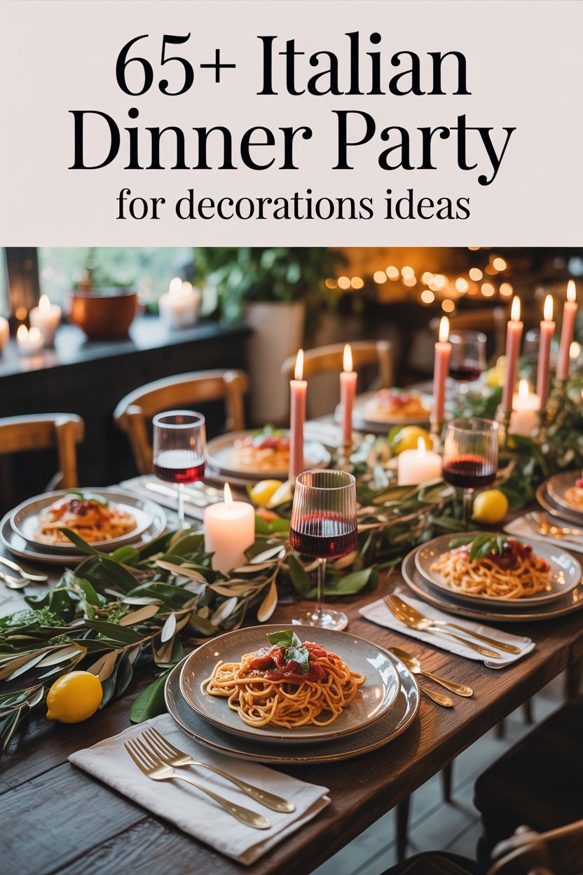 Italian Dinner Party Decor Ideas