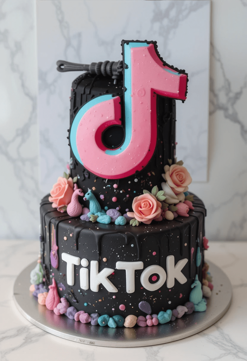 Custom TikTok Cake