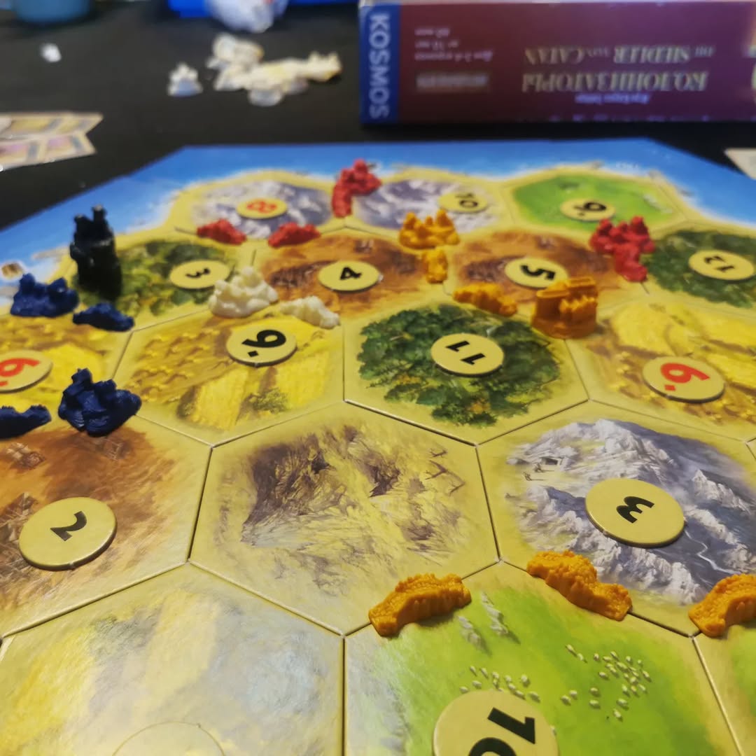 Catan Board Game Play