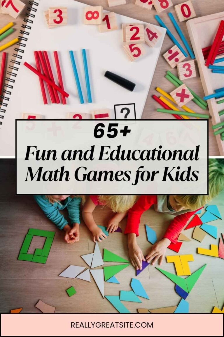 65+Fun and Educational Math Games for Kids