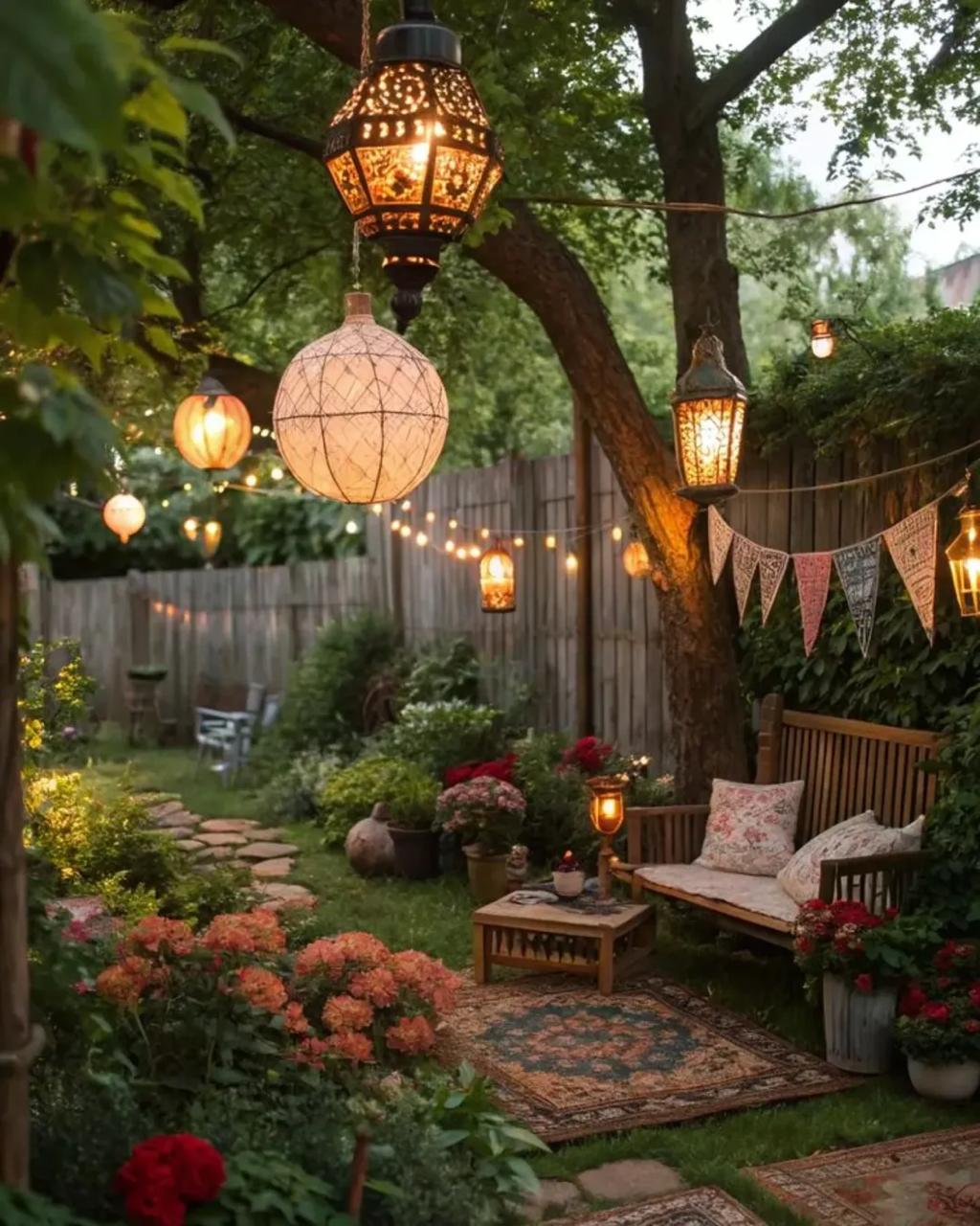 Romantic & Elegant Backyard Bar