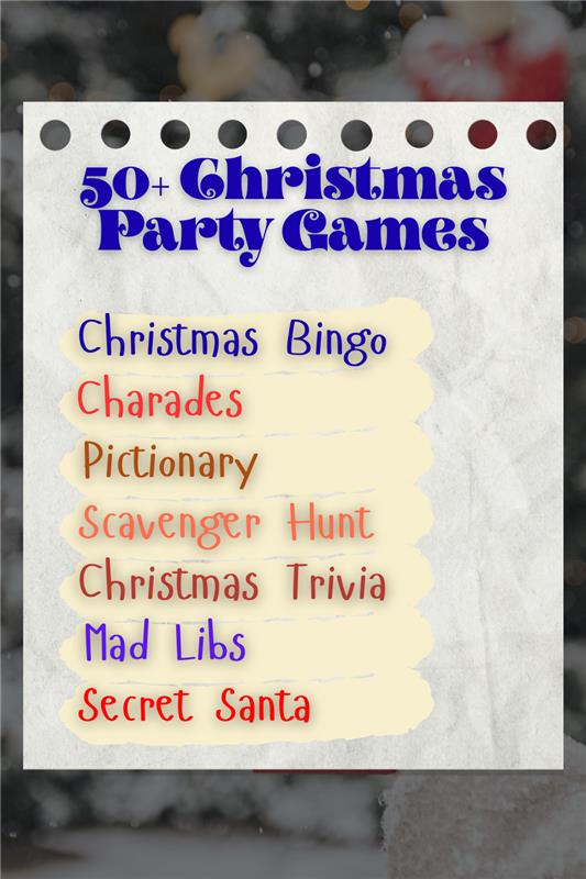 50+ Indoor Christmas Party Games for Kids