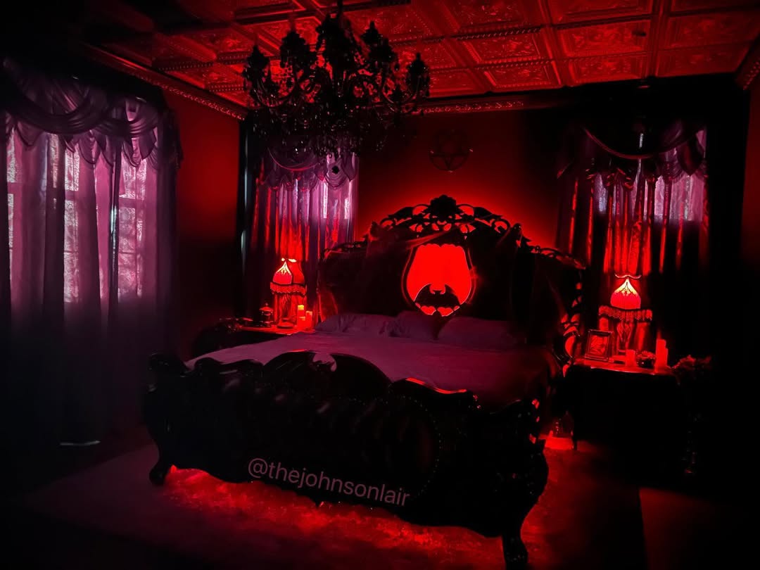Creepy cloth drapes on walls