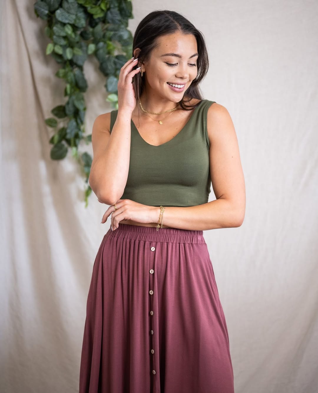 Midi Skirt + Tank Top