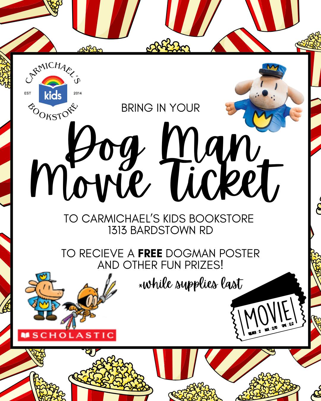 Printable movie tickets for fun entry