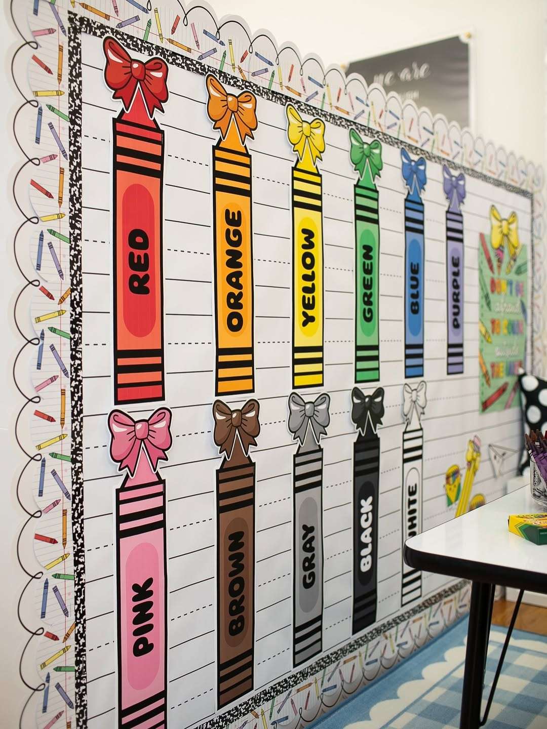 Crayon-Themed Door Sign 🖍️