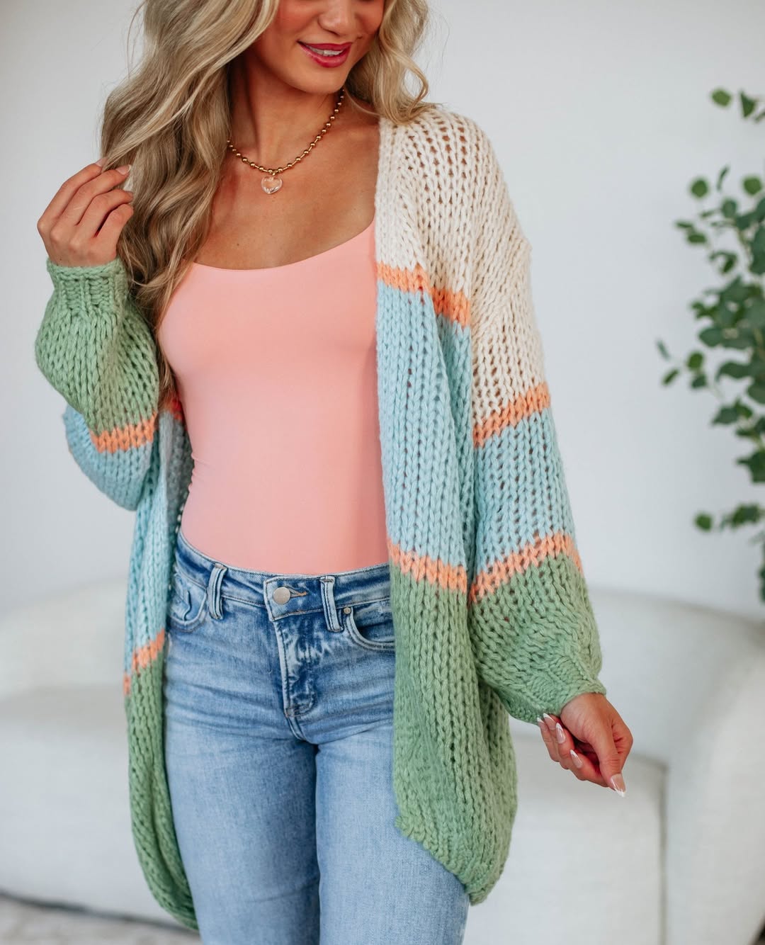 Pastel-Colored Cardigan