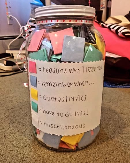 Memory Jar (guests write fun memories)