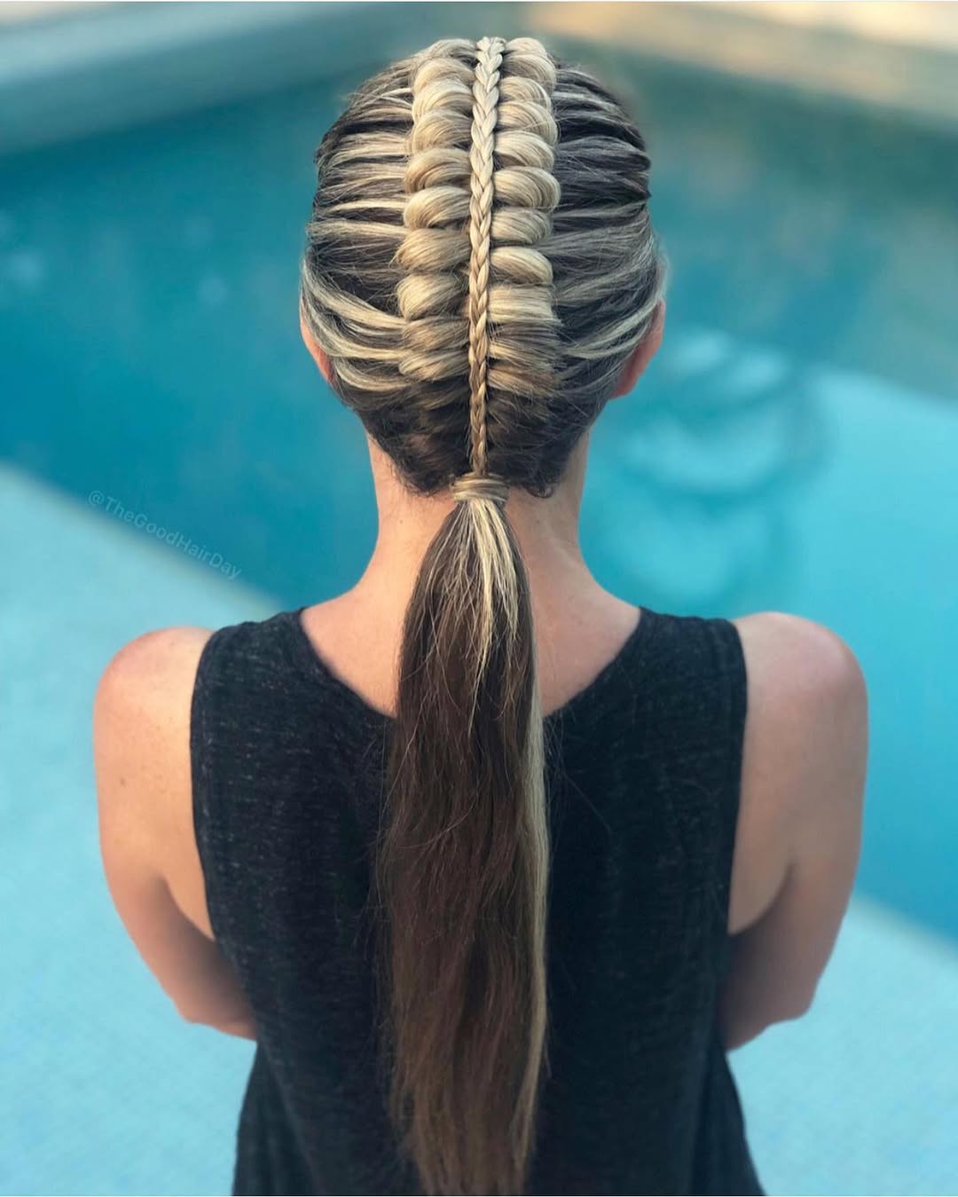 Infinity Braid Ponytail