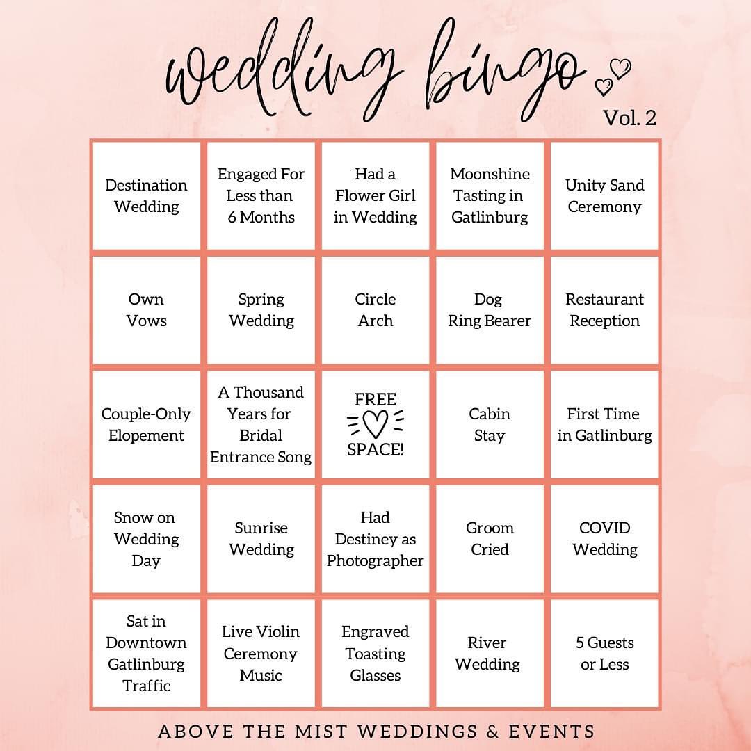 Wedding Bingo 🎲