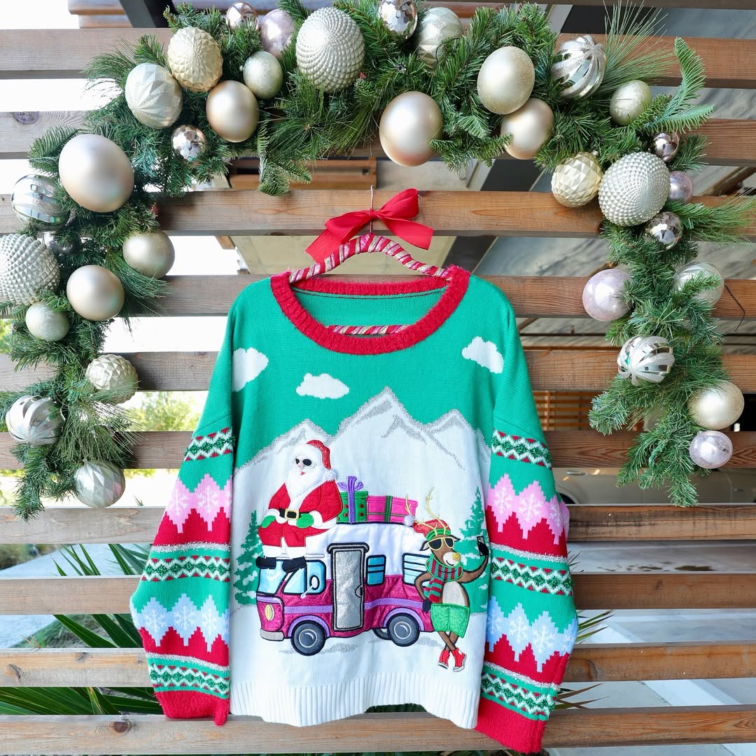 Bold Print Sweater