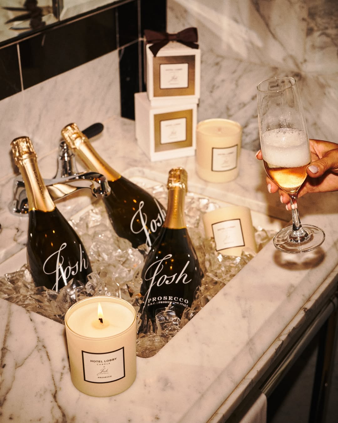 Champagne & Candle Aesthetics