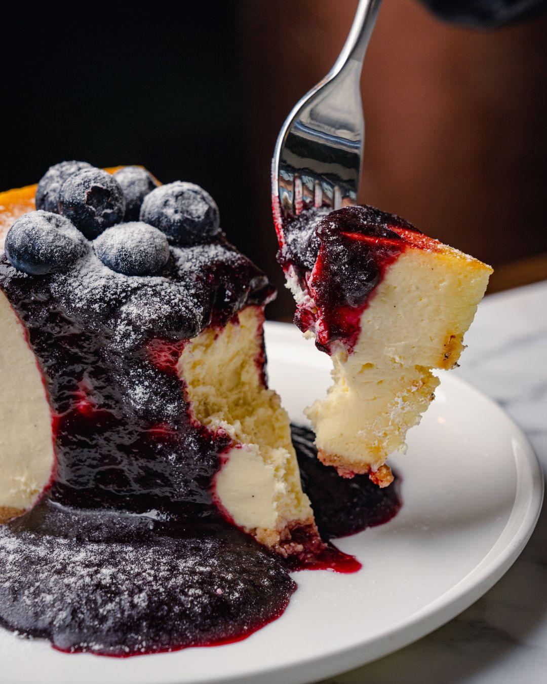 Cheesecake with Berry Compote