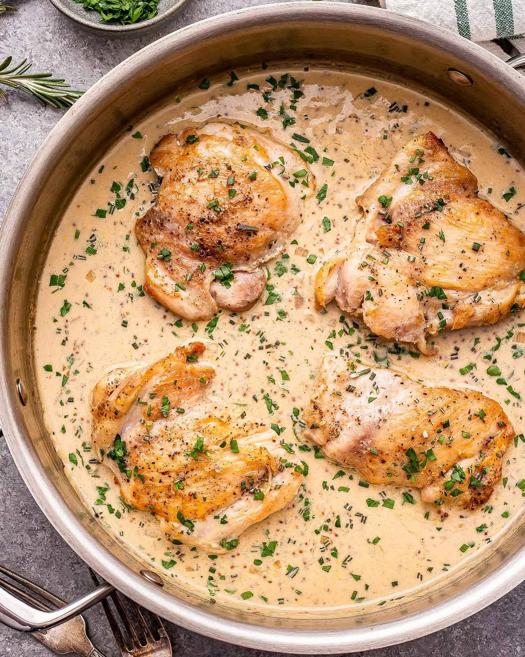 Chicken in Mustard Cream Sauce