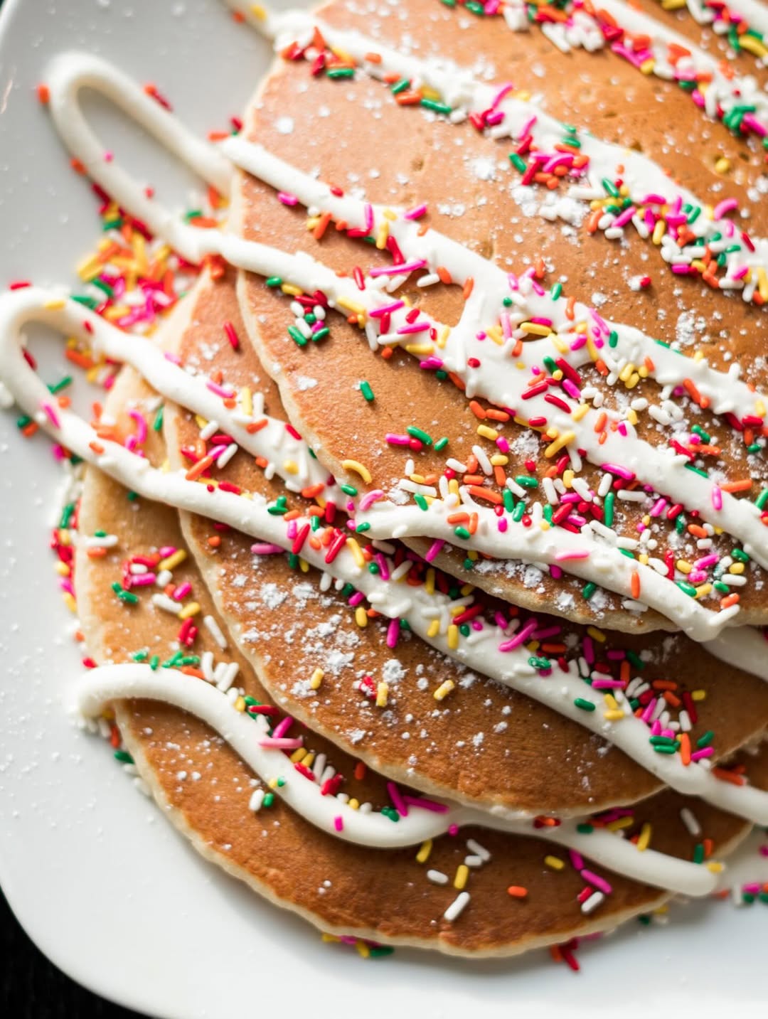 Christmas Sprinkle Pancakes