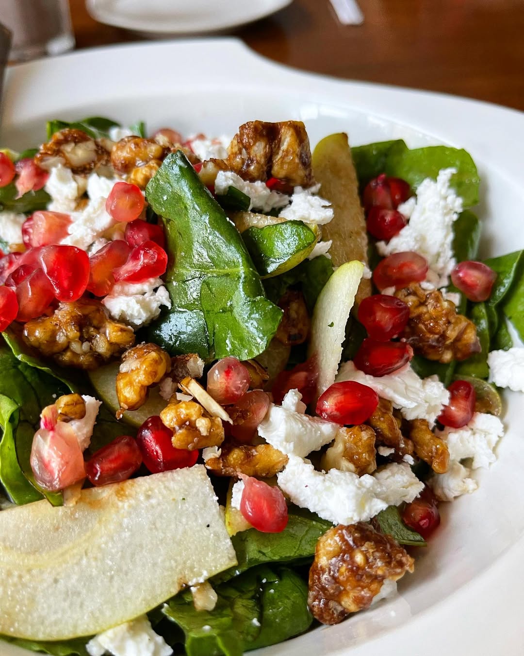 Fruit and Nut Spinach Salad