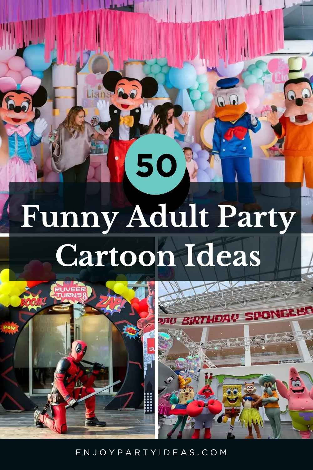 Funny Adult Party Cartoon Ideas