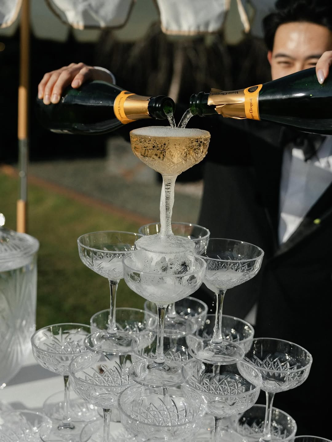 Pop the Champagne Moment