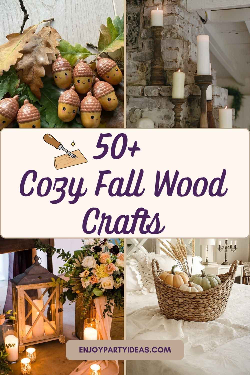 50+ Cozy Fall Wood Crafts