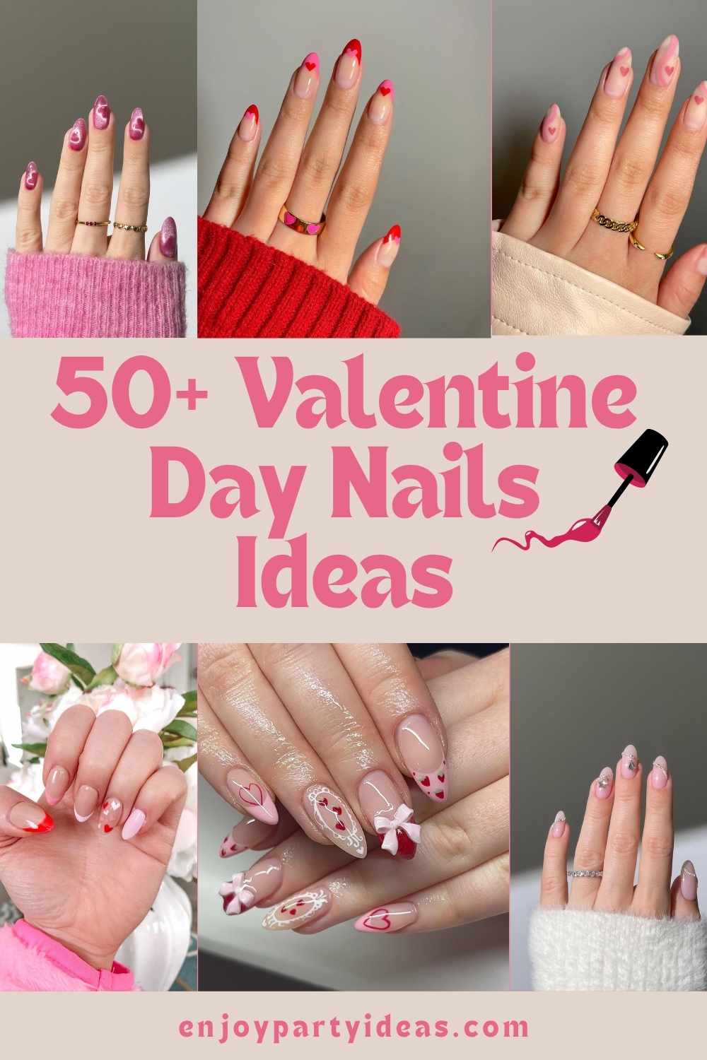 50+ Valentine’s Day Nails Ideas