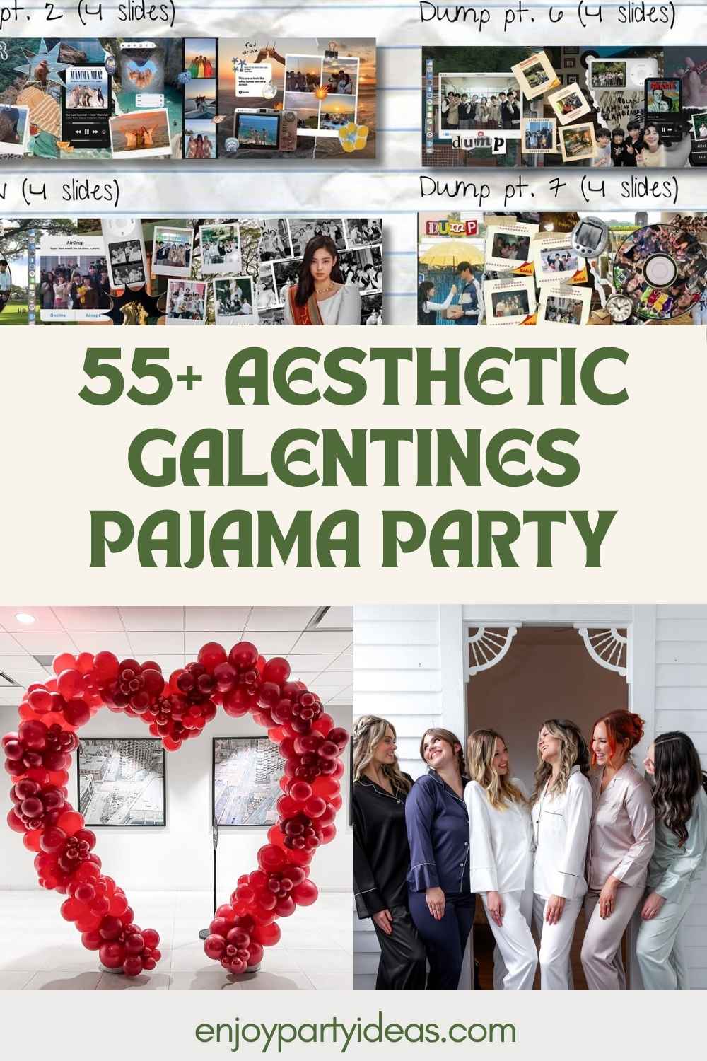 55+ Aesthetic Galentines Pajama Party