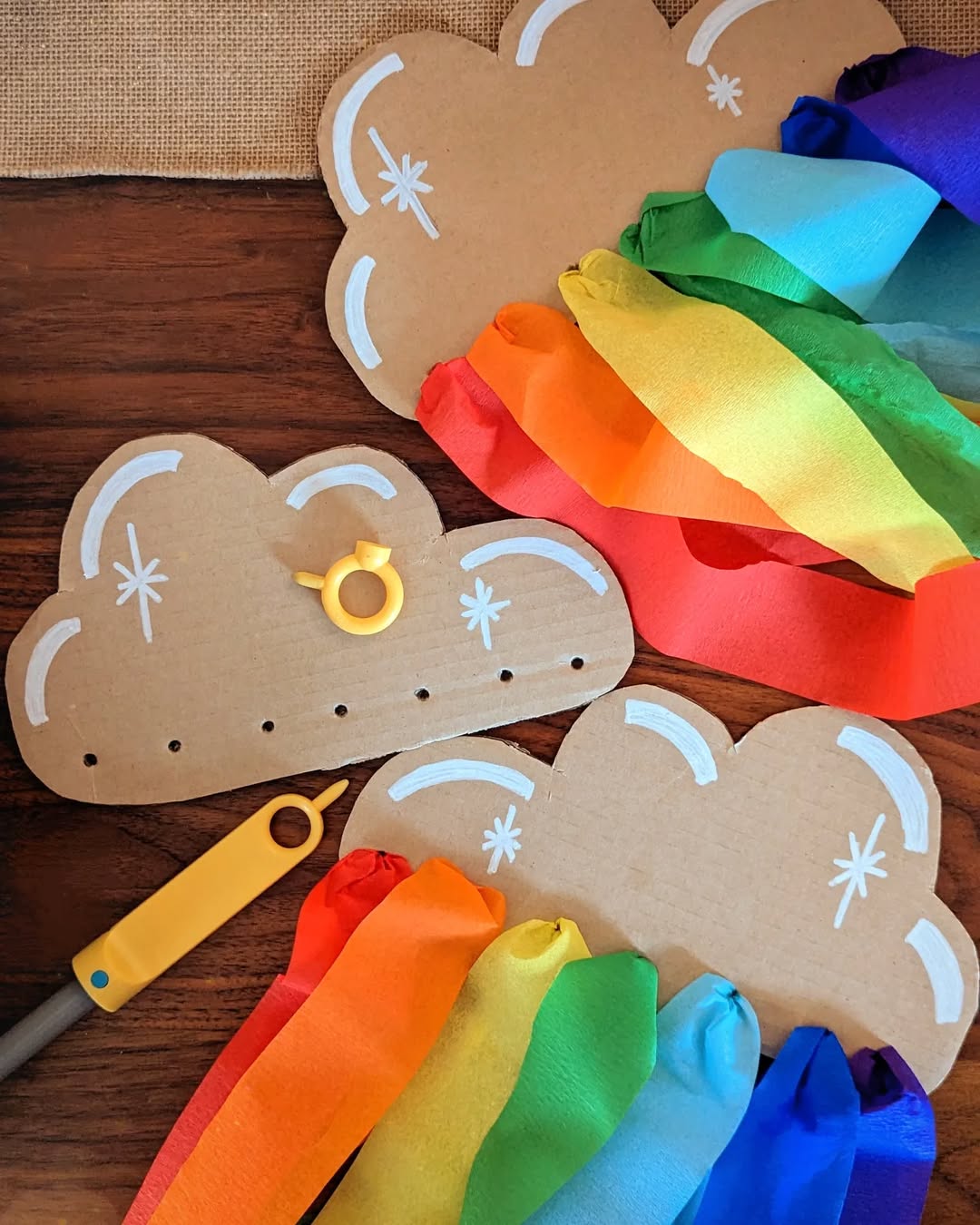 Cardboard Tube Rainbow