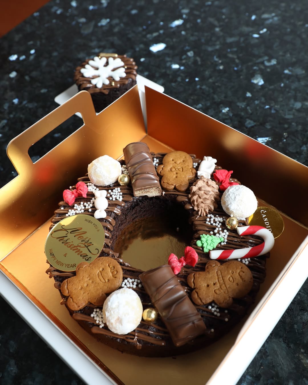 Chocolate Truffle Christmas Cake