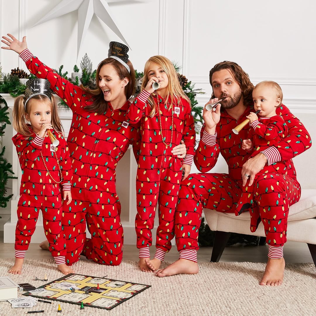 Classic Red Plaid Family Set