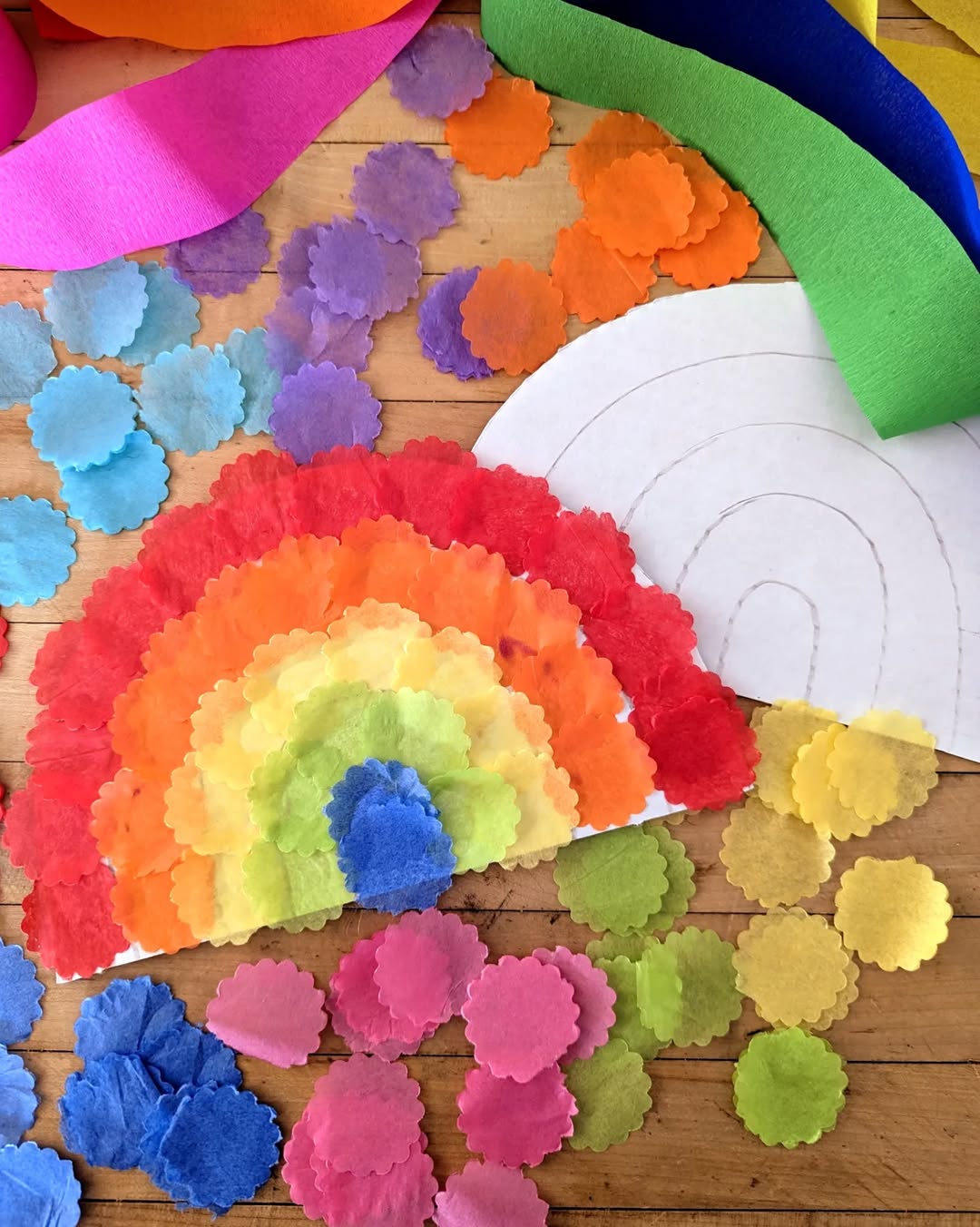 Easy Rainbow Collage