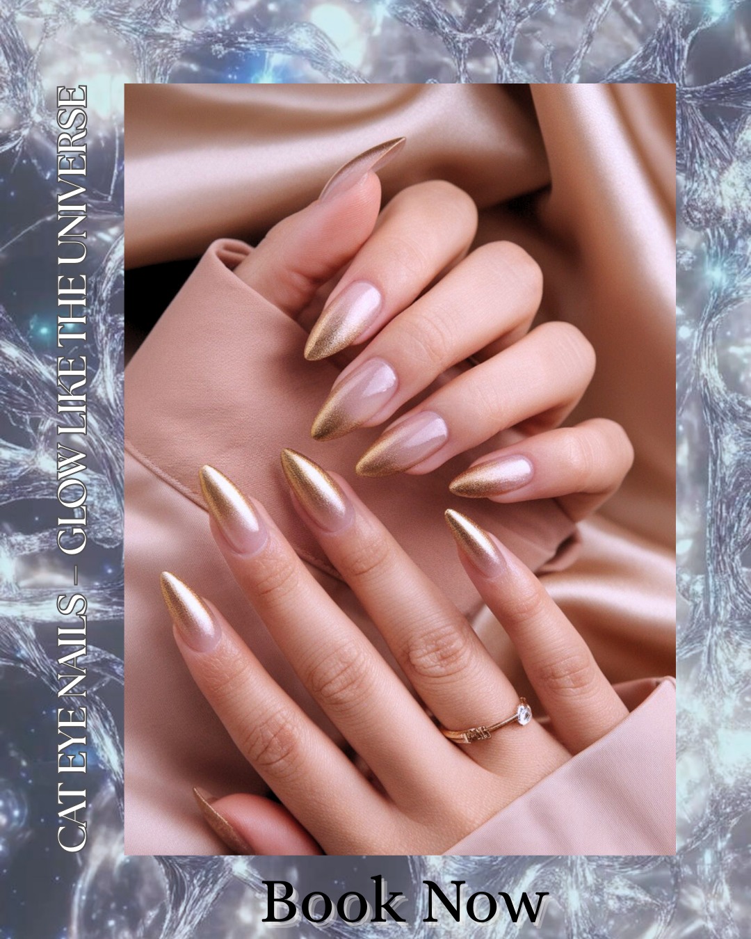 Glossy Nude with Sparkle