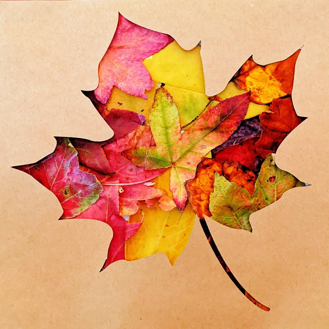 Leaf Collage Art