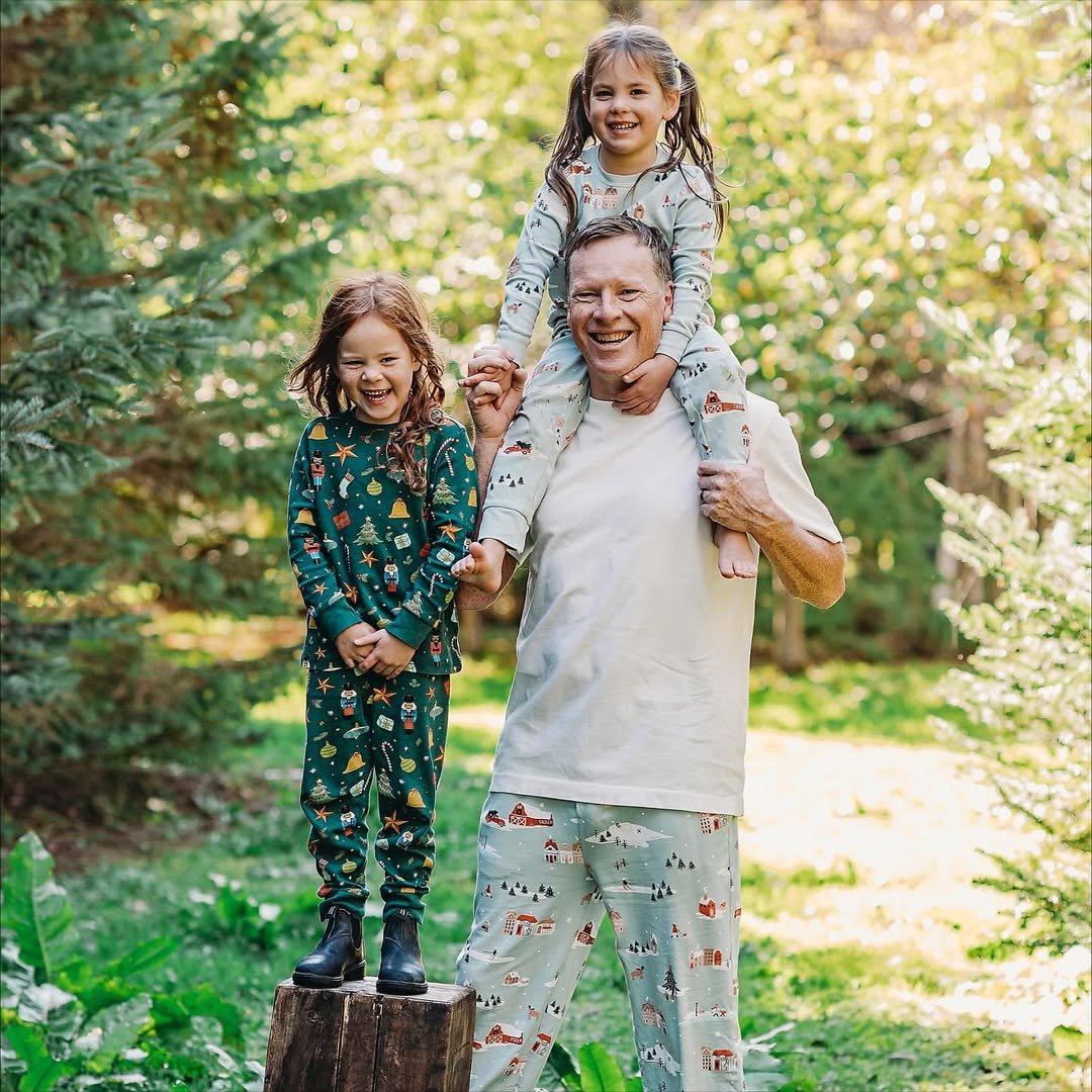 Moose and Pine Tree Pajamas